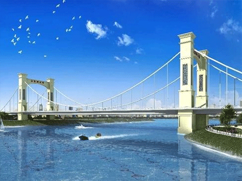 成都最大的自锚式悬索桥云龙湾大桥完工倒计时